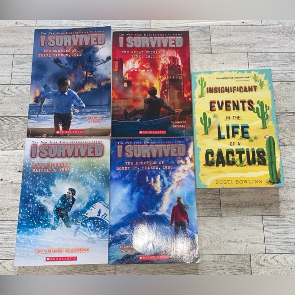 I Survived Book Set and Insignificant Events in the Life of a Cactus